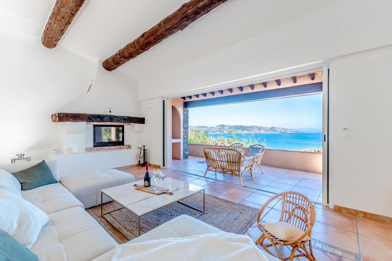 Superbe Villa, Incroyable Vue Mer, Piscine Chauffee, Climatisee Σαιντ-Μαξίμ Εξωτερικό φωτογραφία