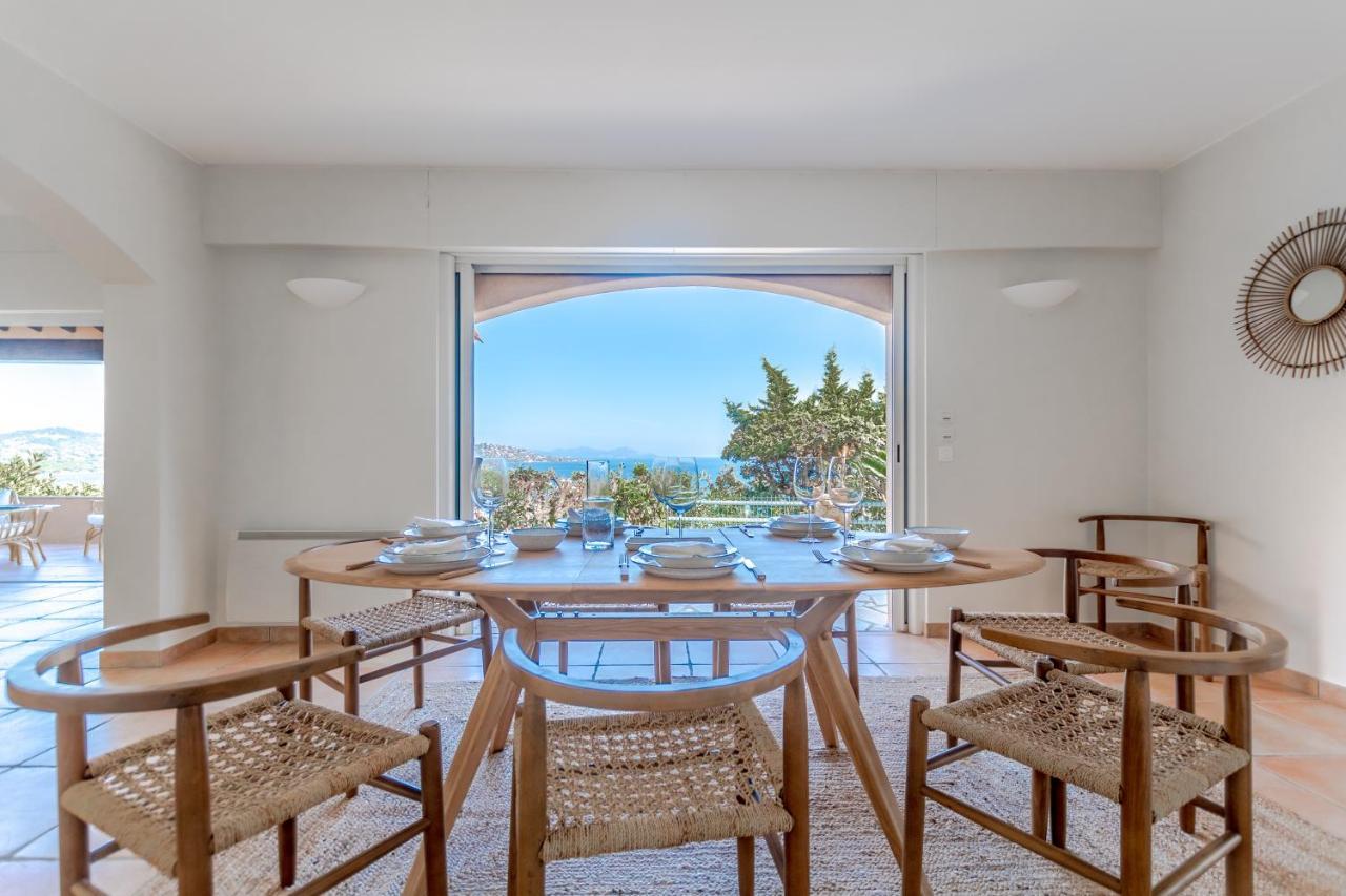 Superbe Villa, Incroyable Vue Mer, Piscine Chauffee, Climatisee Σαιντ-Μαξίμ Εξωτερικό φωτογραφία