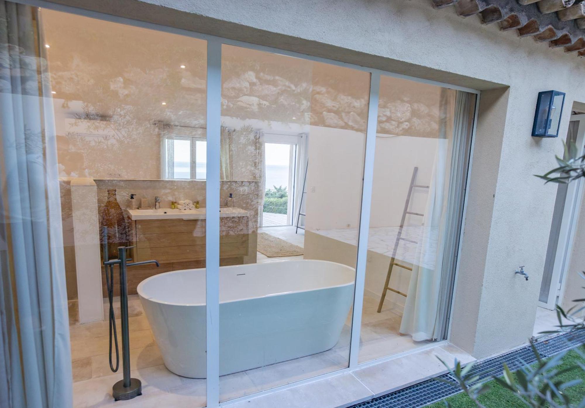 Superbe Villa, Incroyable Vue Mer, Piscine Chauffee, Climatisee Σαιντ-Μαξίμ Εξωτερικό φωτογραφία