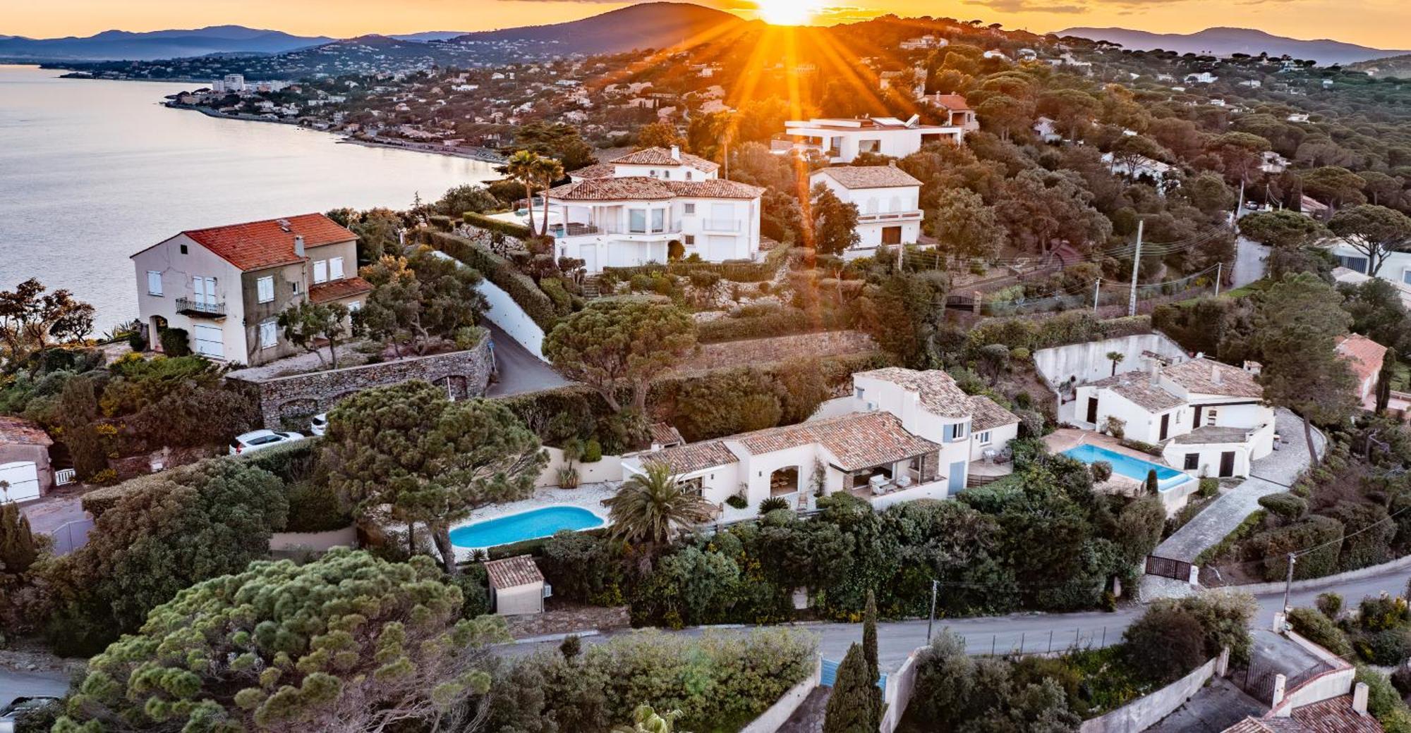 Superbe Villa, Incroyable Vue Mer, Piscine Chauffee, Climatisee Σαιντ-Μαξίμ Εξωτερικό φωτογραφία